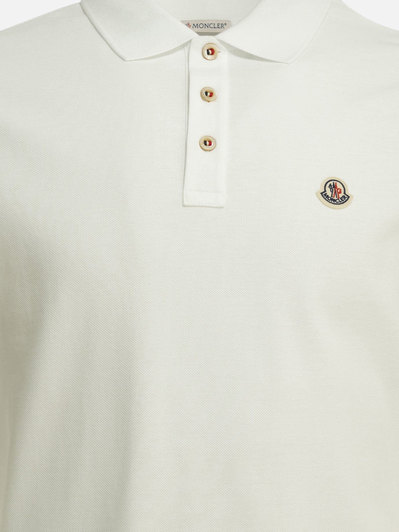 Polo shirts with buttons Logo  White - Moncler Men | PDP | VIETTI Online Store | Zoom-Modal_3
