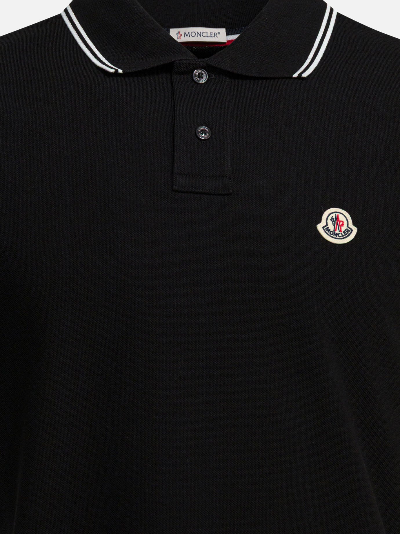 Polo shirts with buttons Logo  Black - Moncler Men | PDP | VIETTI Online Store | Zoom-Modal_3
