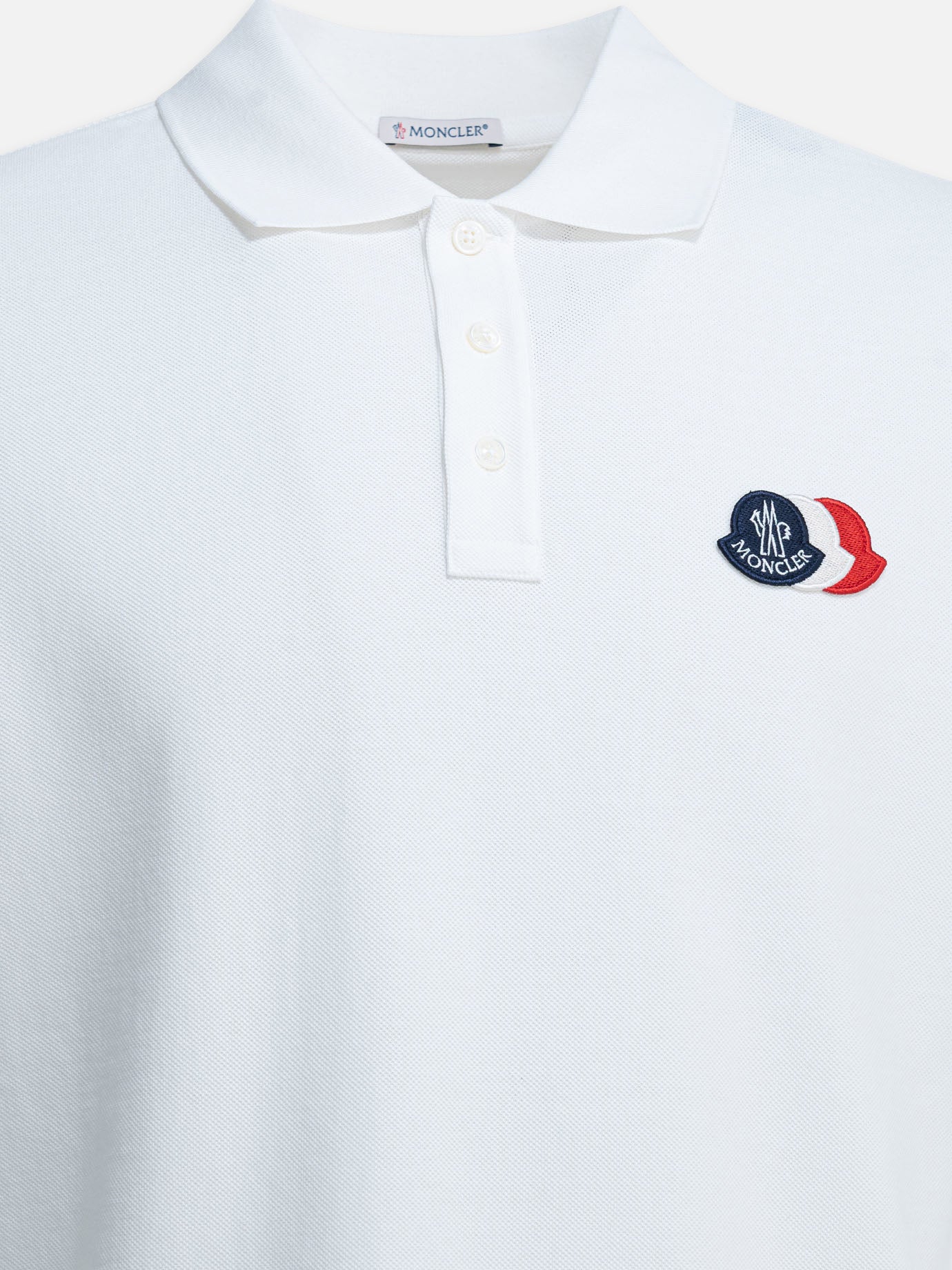 Polo shirts with buttons Logo  White - Moncler Men | PDP | VIETTI Online Store | Zoom-Modal_3
