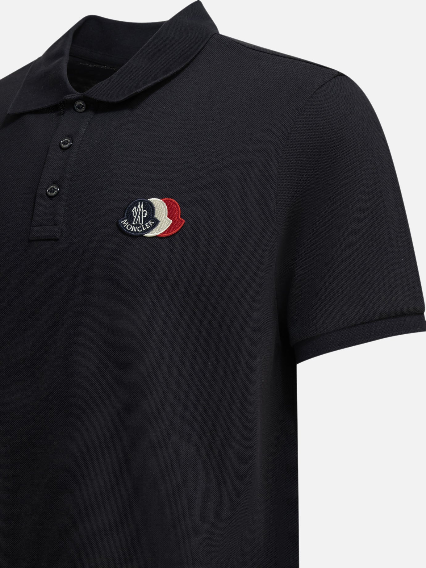 Polo con bottoni Logo  Blu - Moncler Uomo | PDP | VIETTI Online Store | Zoom-Modal_4
