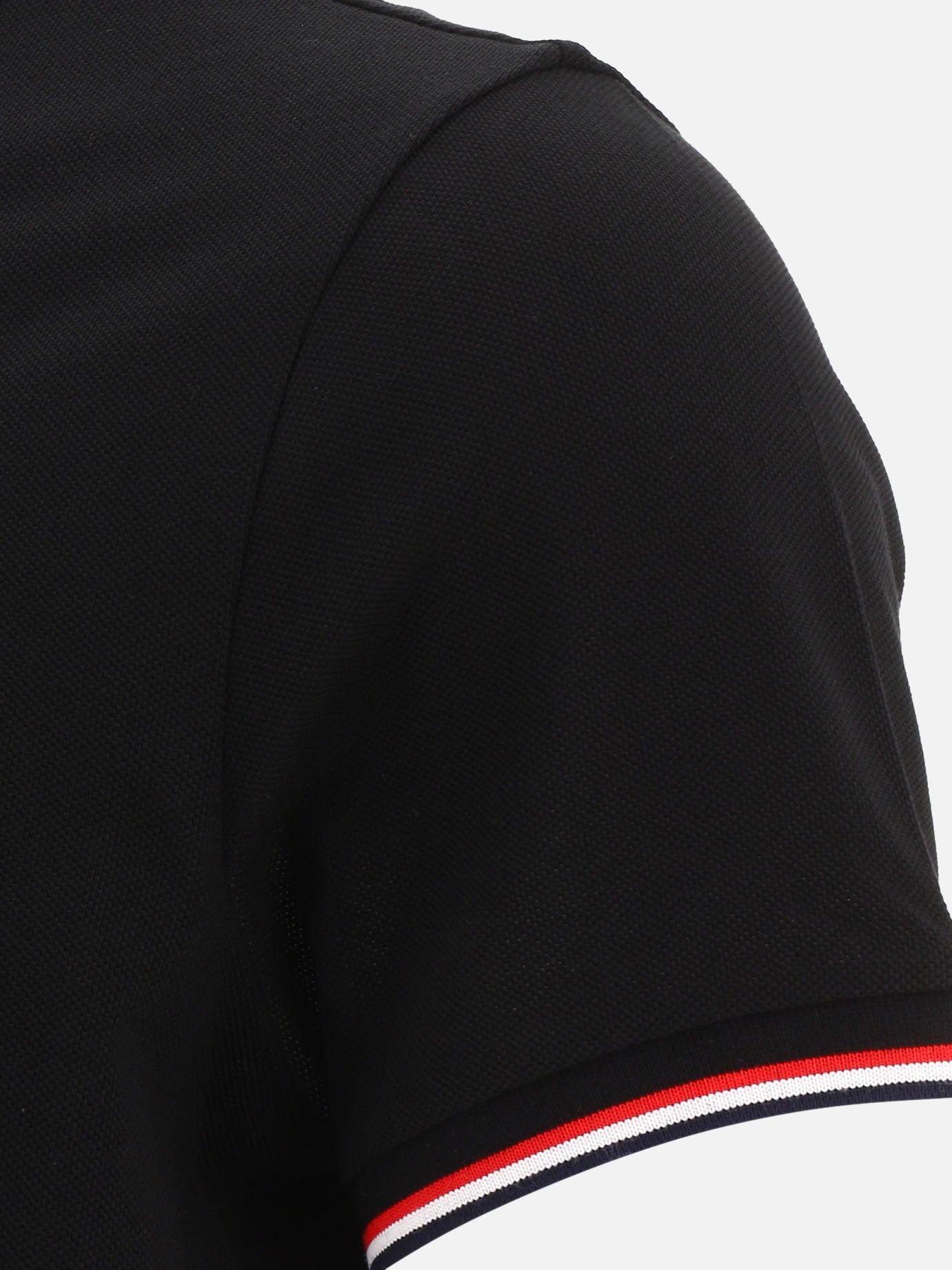 Polo con bottoni Logo  Nero - Moncler Uomo | PDP | VIETTI Online Store | thumbnail_4