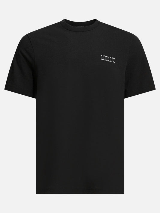 Moncler Crew-neck T-shirt with logo Black

