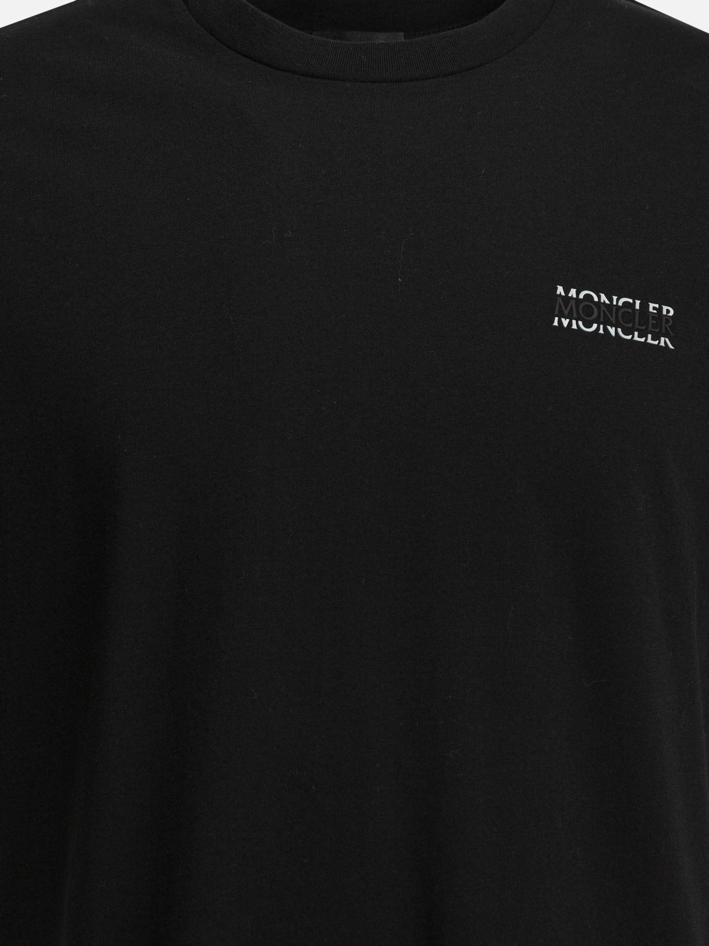 Crewneck t-shirts Logo  Black - Moncler Men | PDP | VIETTI Online Store | Zoom-Modal_3
