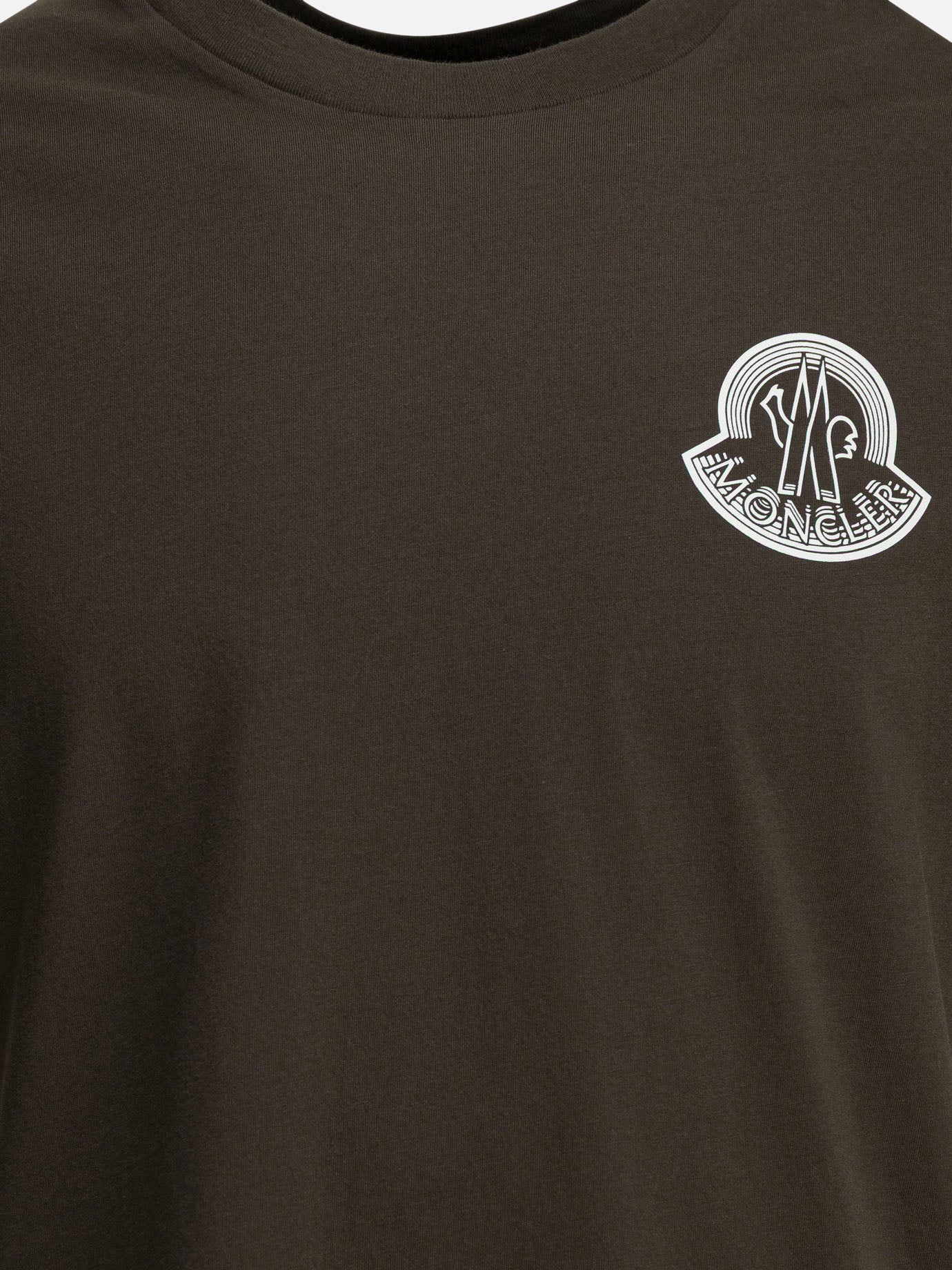 Crewneck t-shirts 100% cotton  Brown - Moncler Men | PDP | VIETTI Online Store | Zoom-Modal_3
