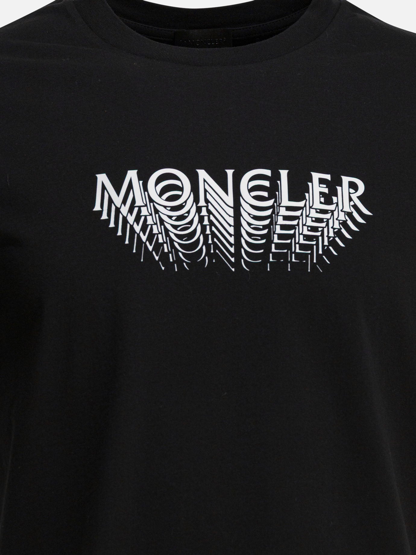 T-shirt girocollo Logo  Nero - Moncler Uomo | PDP | VIETTI Online Store | Zoom-Modal_3
