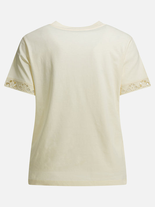 T-shirt girocollo Logo  Bianco - Moncler Donna | PDP | VIETTI Online Store | 2
