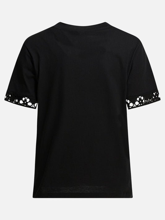 Crewneck t-shirts Logo  Black - Moncler Women | VIETTI Online Store | 2
