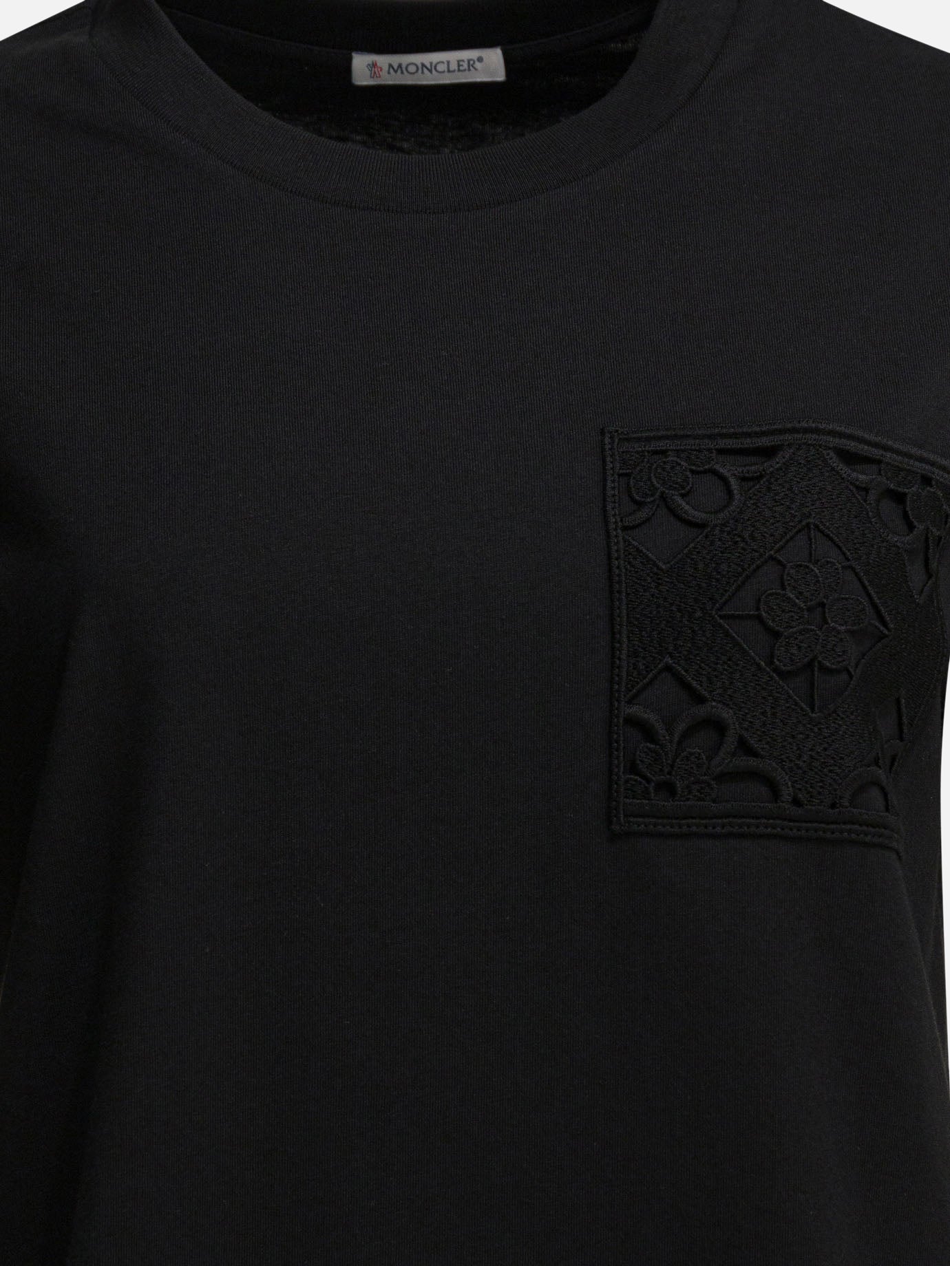 Crewneck t-shirts Logo  Black - Moncler Women | PDP | VIETTI Online Store | Zoom-Modal_3
