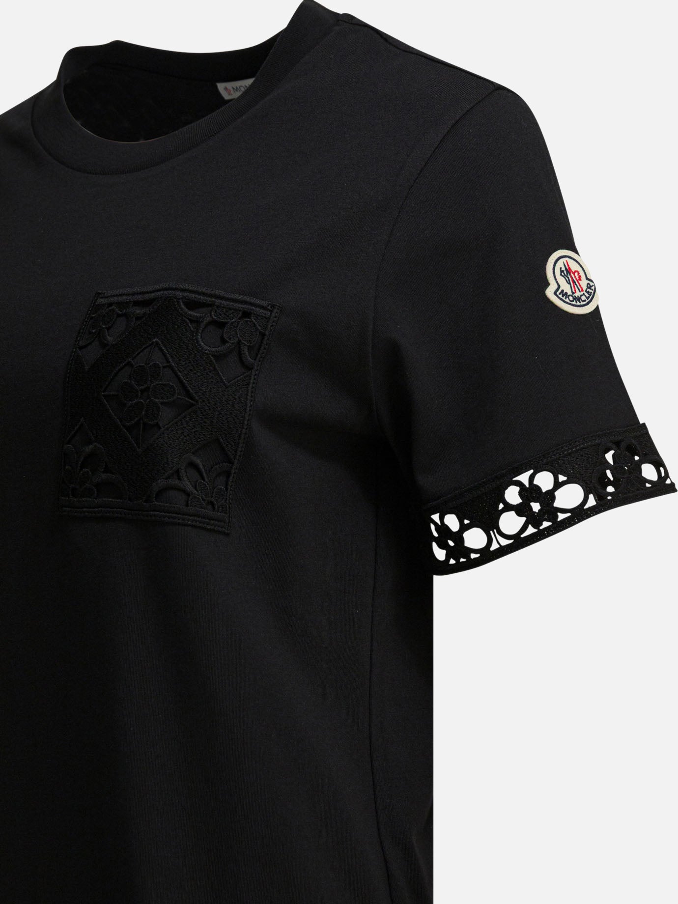 Crewneck t-shirts Logo  Black - Moncler Women | PDP | VIETTI Online Store | Zoom-Modal_4
