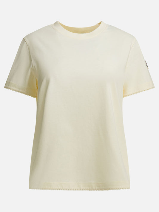 T-shirt girocollo Logo  Bianco - Moncler Donna | PDP | VIETTI Online Store 

