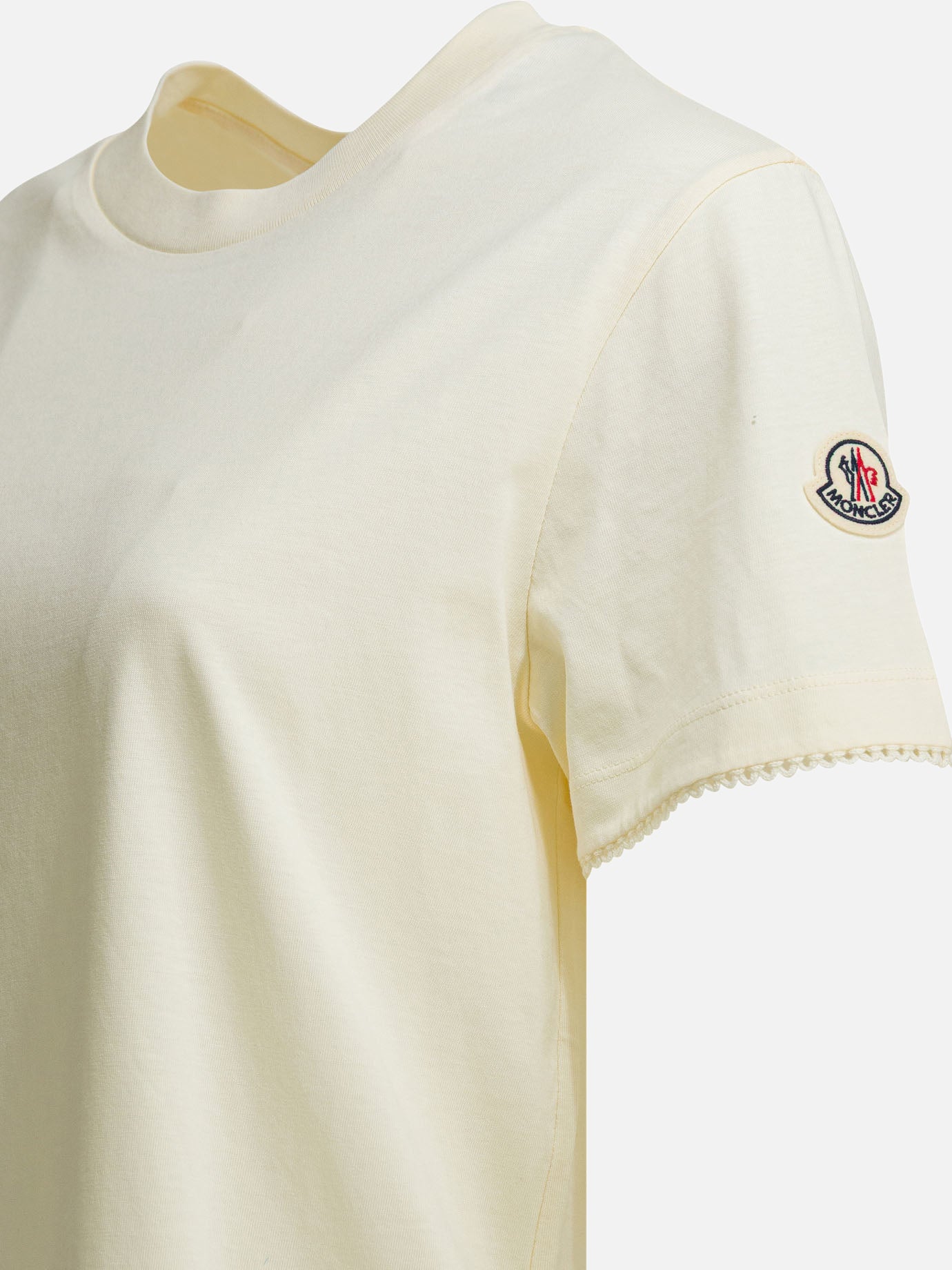 Crewneck t-shirts Logo  White - Moncler Women | PDP | VIETTI Online Store | Zoom-Modal_4
