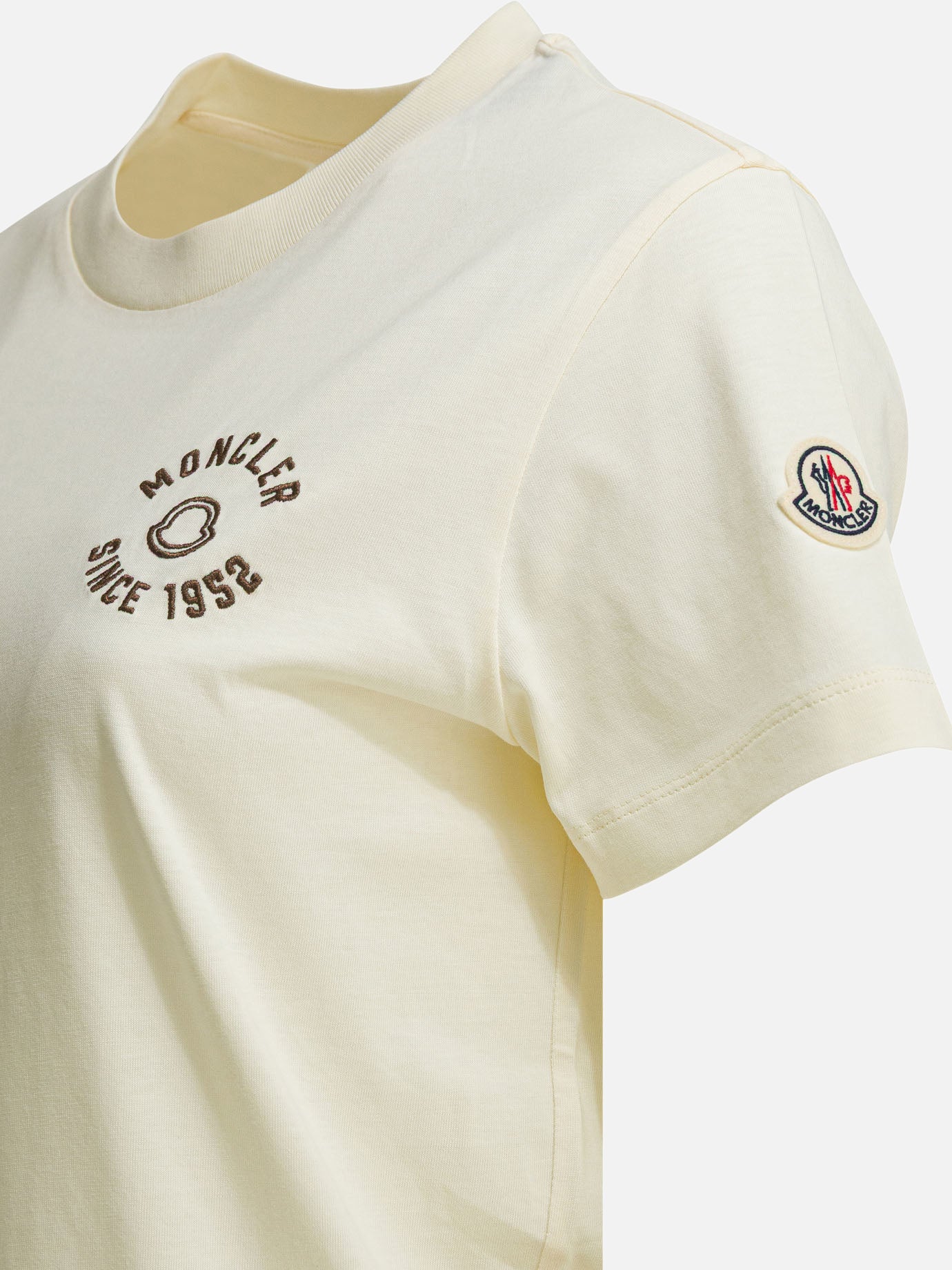 Crewneck t-shirts Logo  White - Moncler Women | PDP | VIETTI Online Store | thumbnail_4