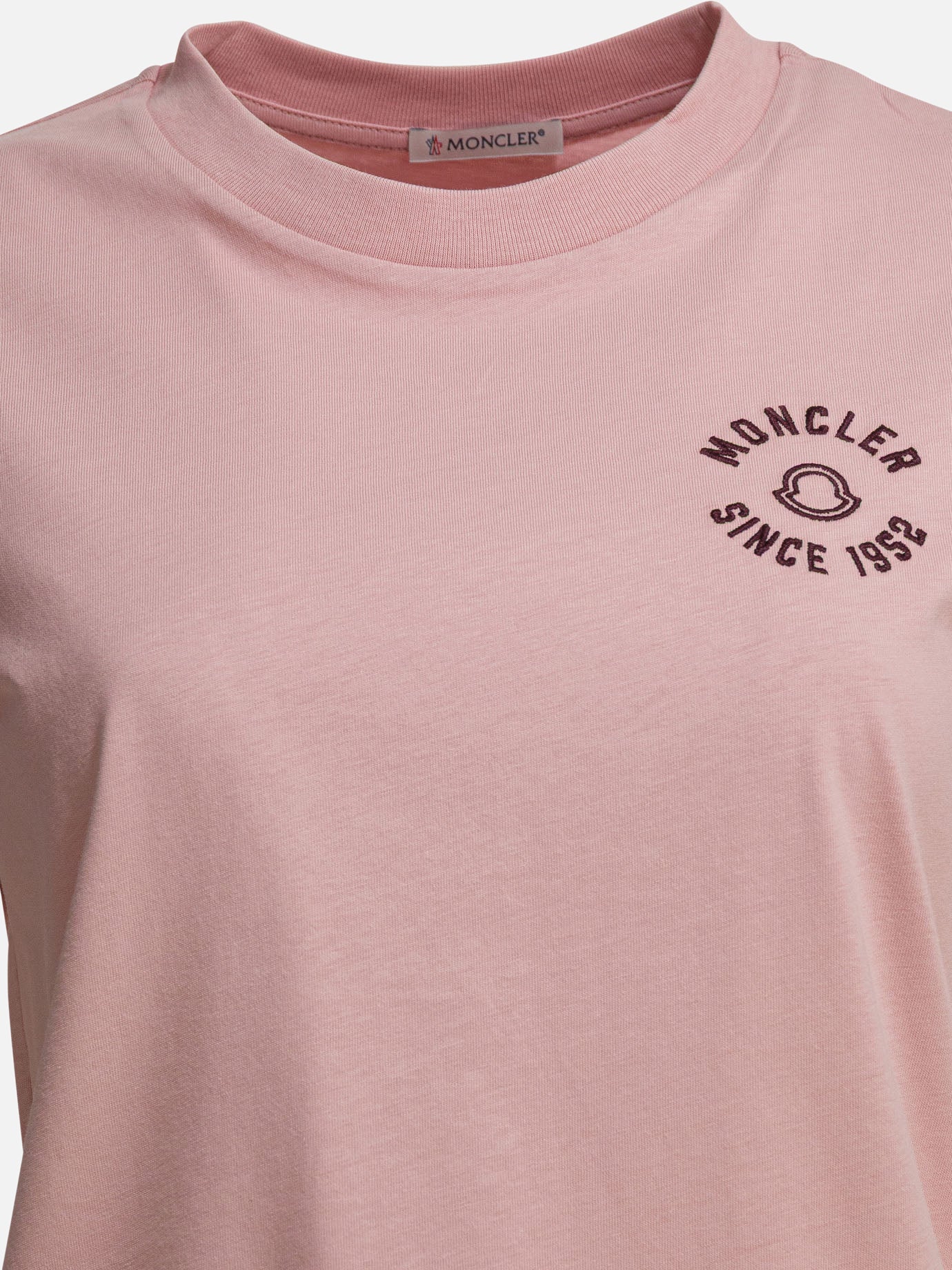 Crewneck t-shirts Logo  Pink - Moncler Women | PDP | VIETTI Online Store | Zoom-Modal_3
