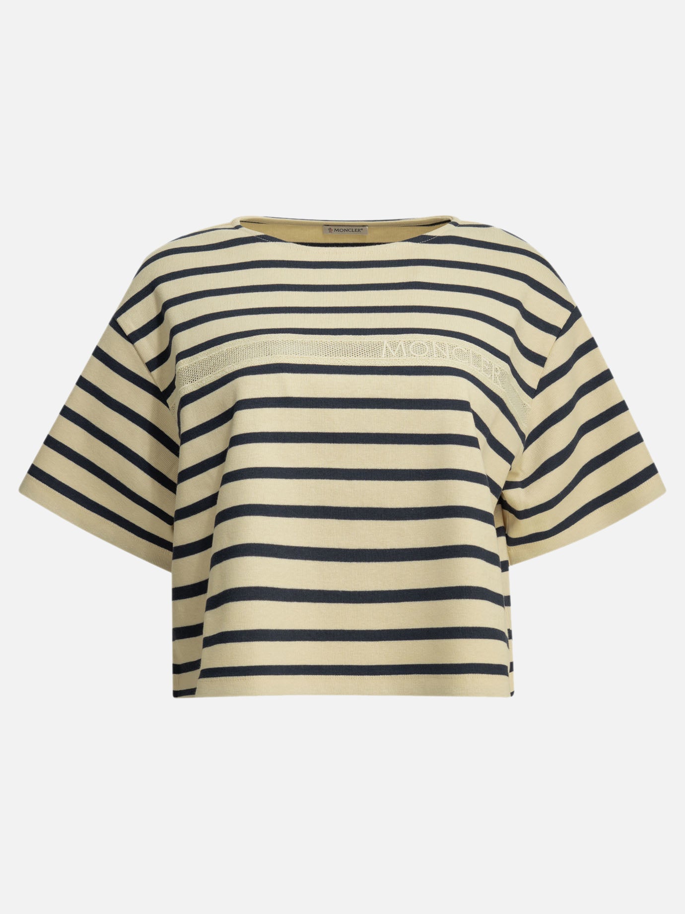 Crewneck t-shirts Logo  Blue - Moncler Women | PDP | VIETTI Online Store | Zoom-Modal
