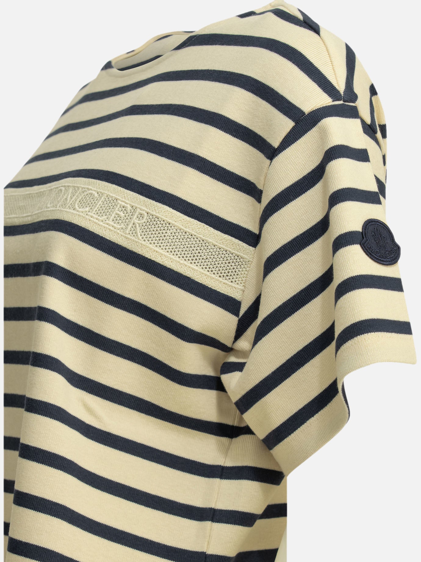 Crewneck t-shirts Logo  Blue - Moncler Women | PDP | VIETTI Online Store | Zoom-Modal_4
