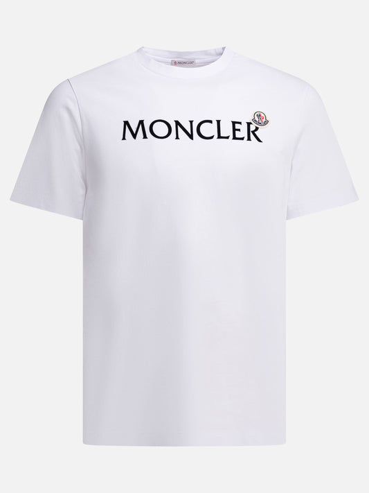 Moncler Crew-neck T-shirt with logo White


