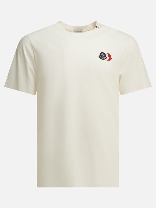 Crewneck t-shirts Logo  White - Moncler Men | PDP | VIETTI Online Store 

