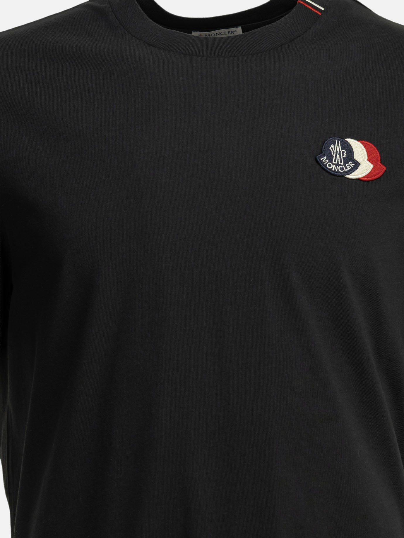 Crewneck t-shirts Logo  Blue - Moncler Men | PDP | VIETTI Online Store | Zoom-Modal_3
