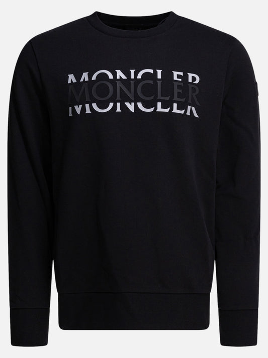 Felpe girocollo Logo  Nero - Moncler Uomo | VIETTI Online Store 
