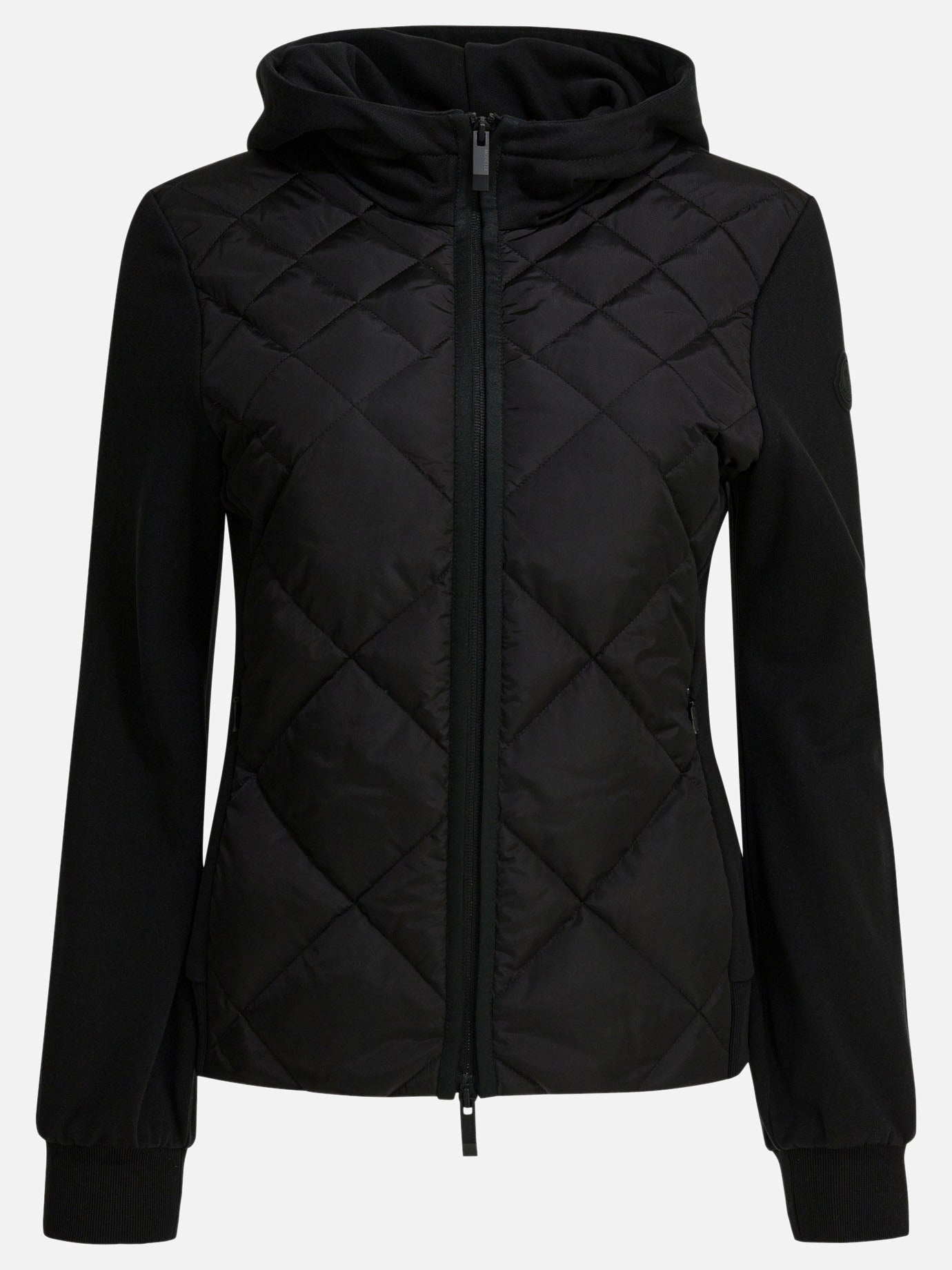Quilted & Utility Jackets Logo  Black - Moncler Women | PDP | VIETTI Online Store | thumbnail