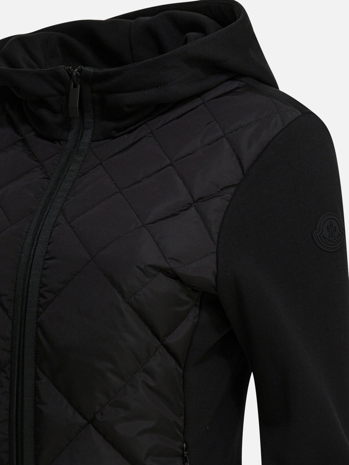 Quilted & Utility Jackets Logo  Black - Moncler Women | PDP | VIETTI Online Store | thumbnail_4