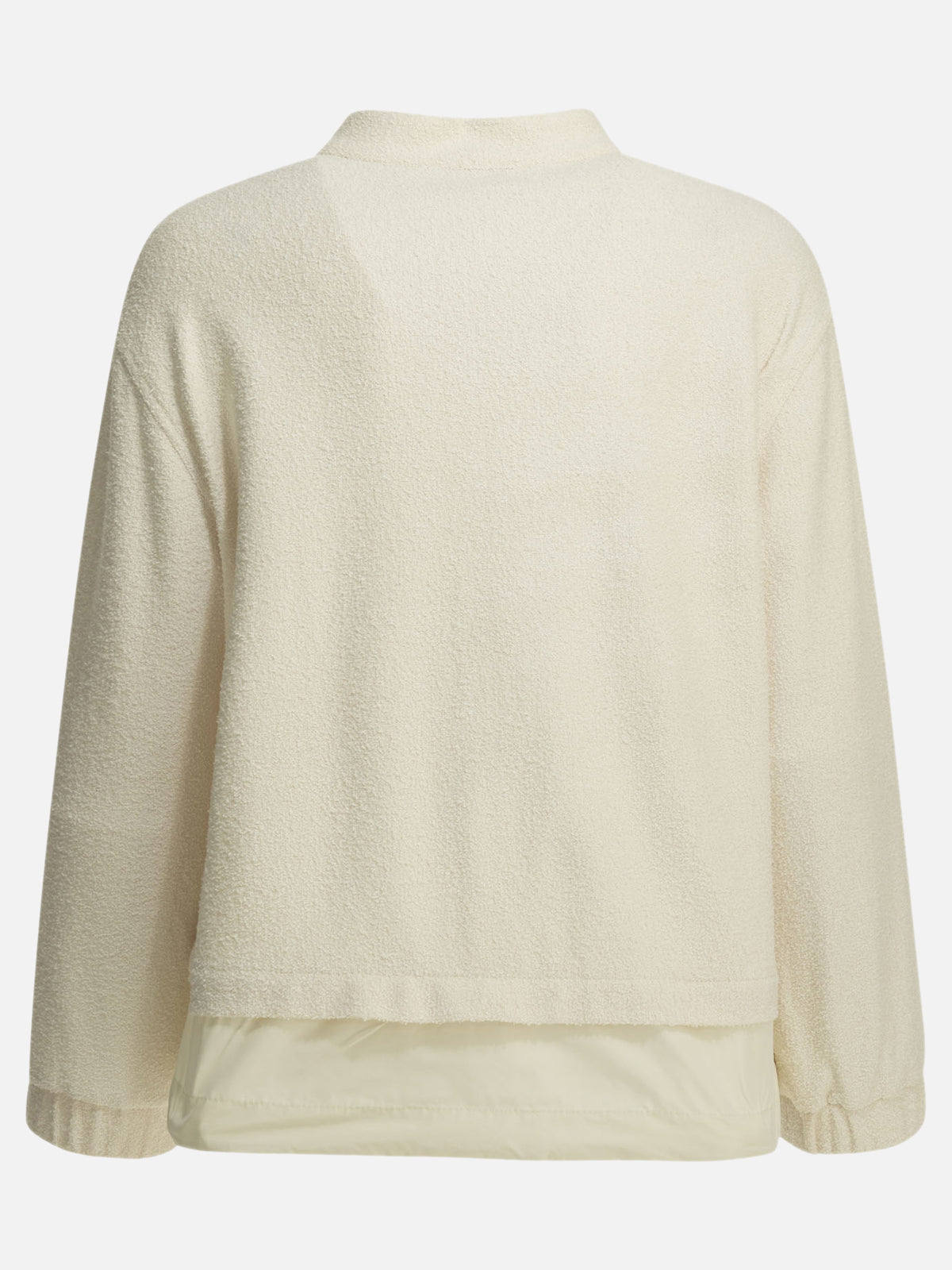 Moncler Cotton bouclé bomber jacket White
