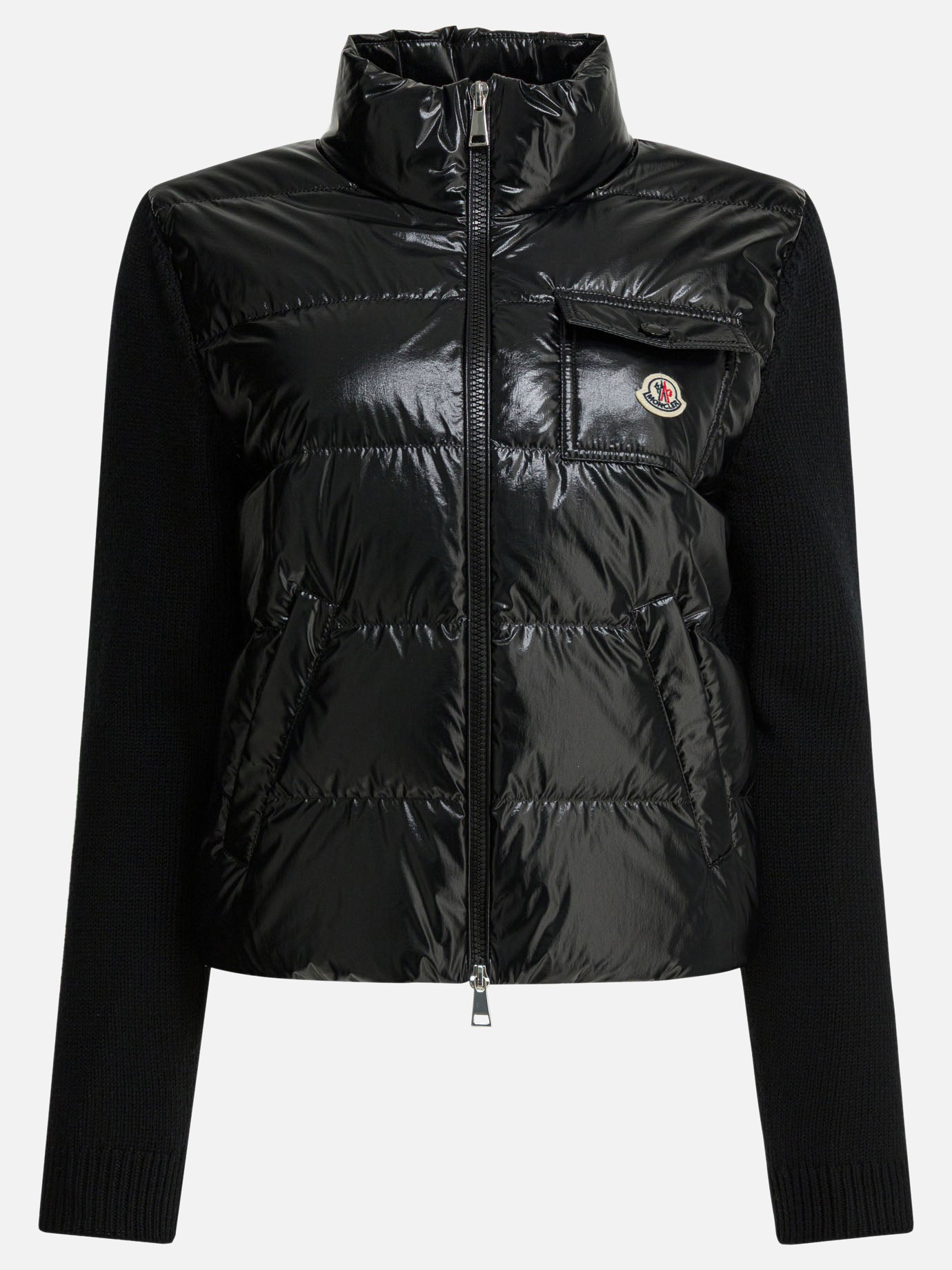 Down jackets Logo  Black - Moncler Women | PDP | VIETTI Online Store | Zoom-Modal
