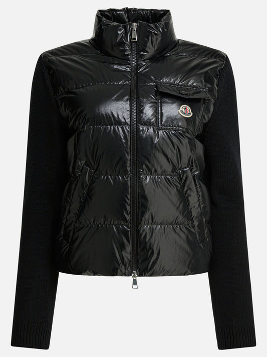 Piumini corti Logo  Nero - Moncler Donna | PDP | VIETTI Online Store 
