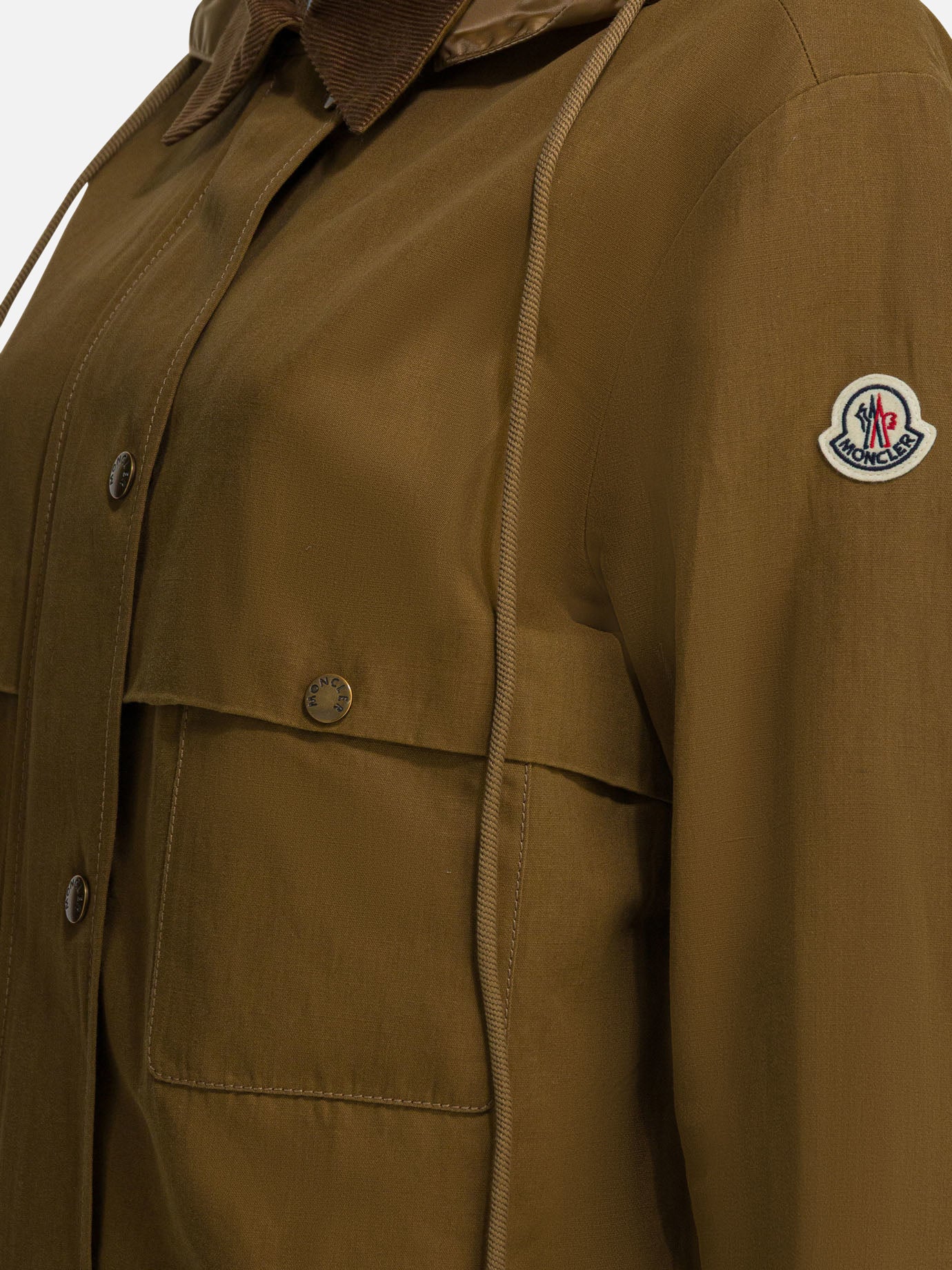 Quilted & Utility Jackets Logo  Brown - Moncler Women | PDP | VIETTI Online Store | thumbnail_3