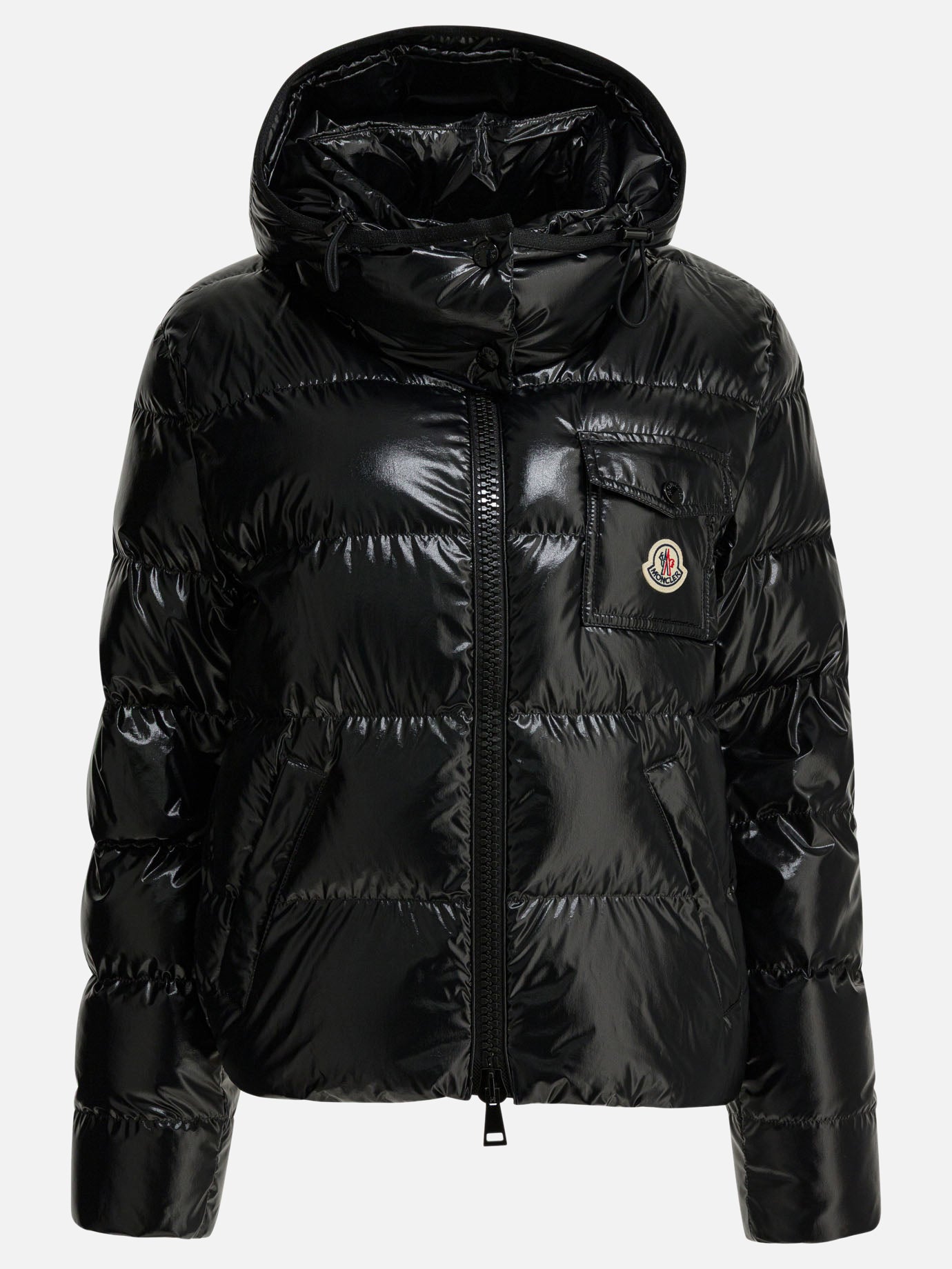 Piumini corti Logo  Nero - Moncler Donna | PDP | VIETTI Online Store | Zoom-Modal

