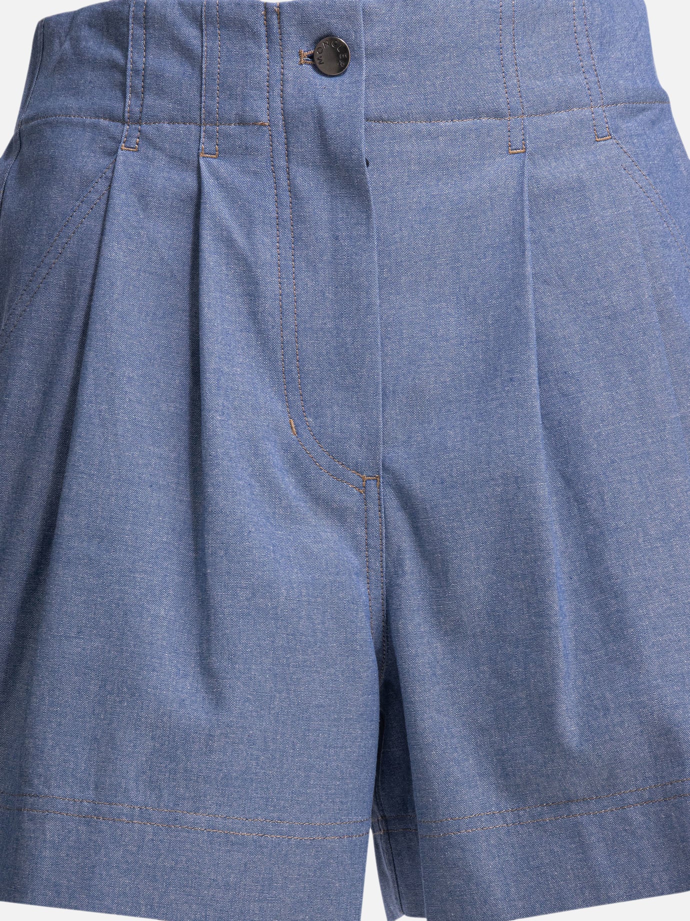 Utility shorts Solid colour  Light blue - Moncler Grenoble Women | PDP | VIETTI Online Store | thumbnail_3