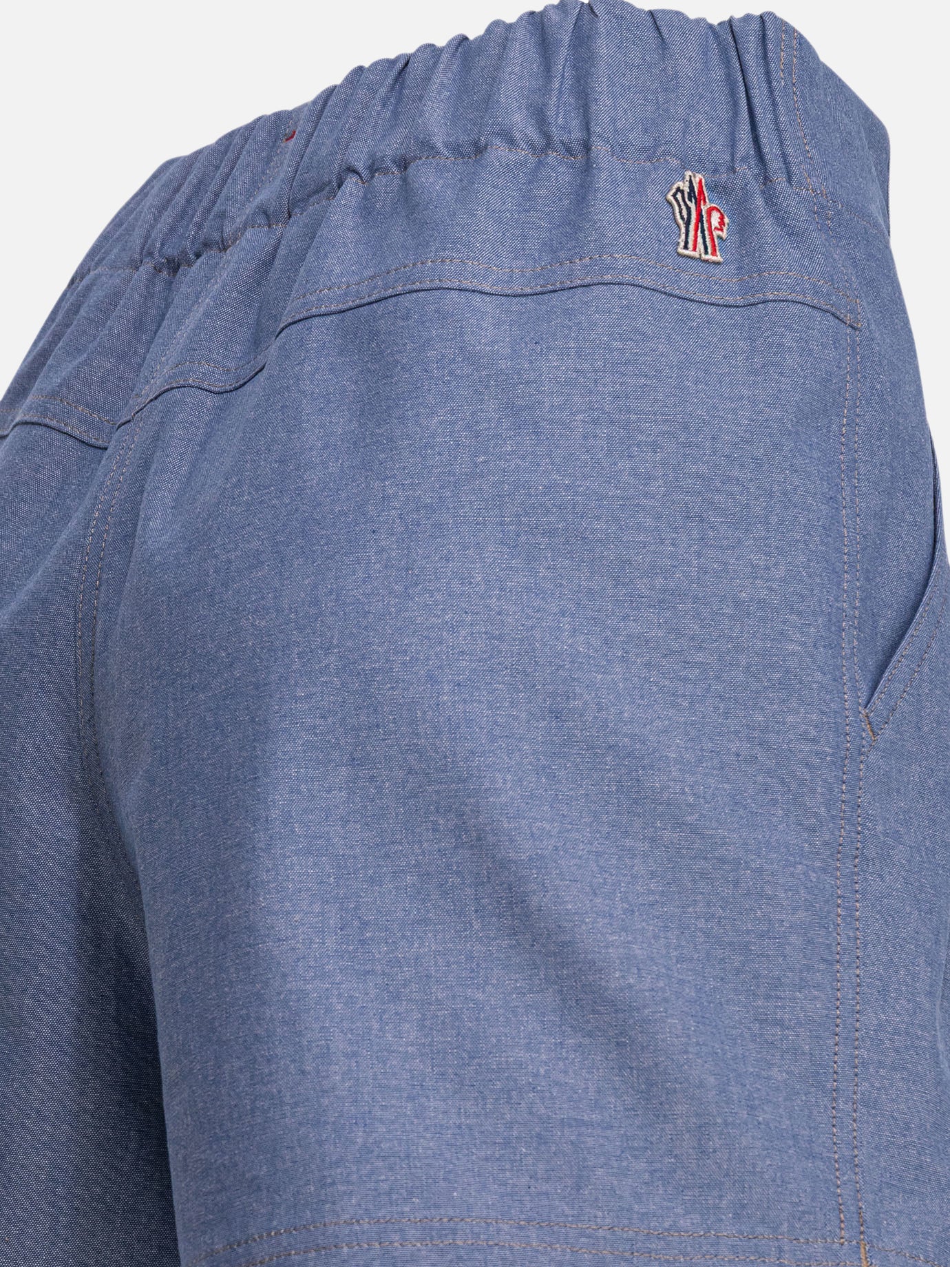 Utility shorts Solid colour  Light blue - Moncler Grenoble Women | PDP | VIETTI Online Store | Zoom-Modal_4
