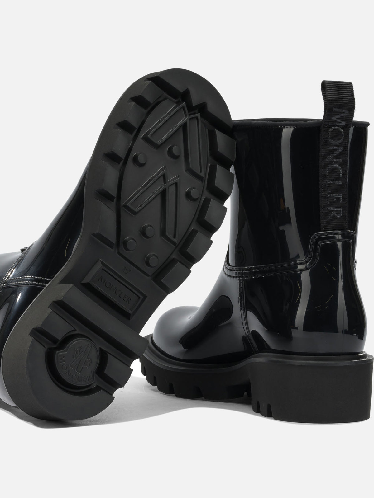 Moncler "Kickstream" rain boots Black