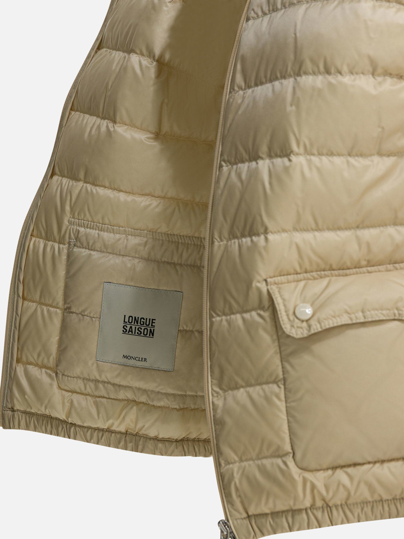 Down jackets Logo  Beige - Moncler Women | PDP | VIETTI Online Store | thumbnail_4