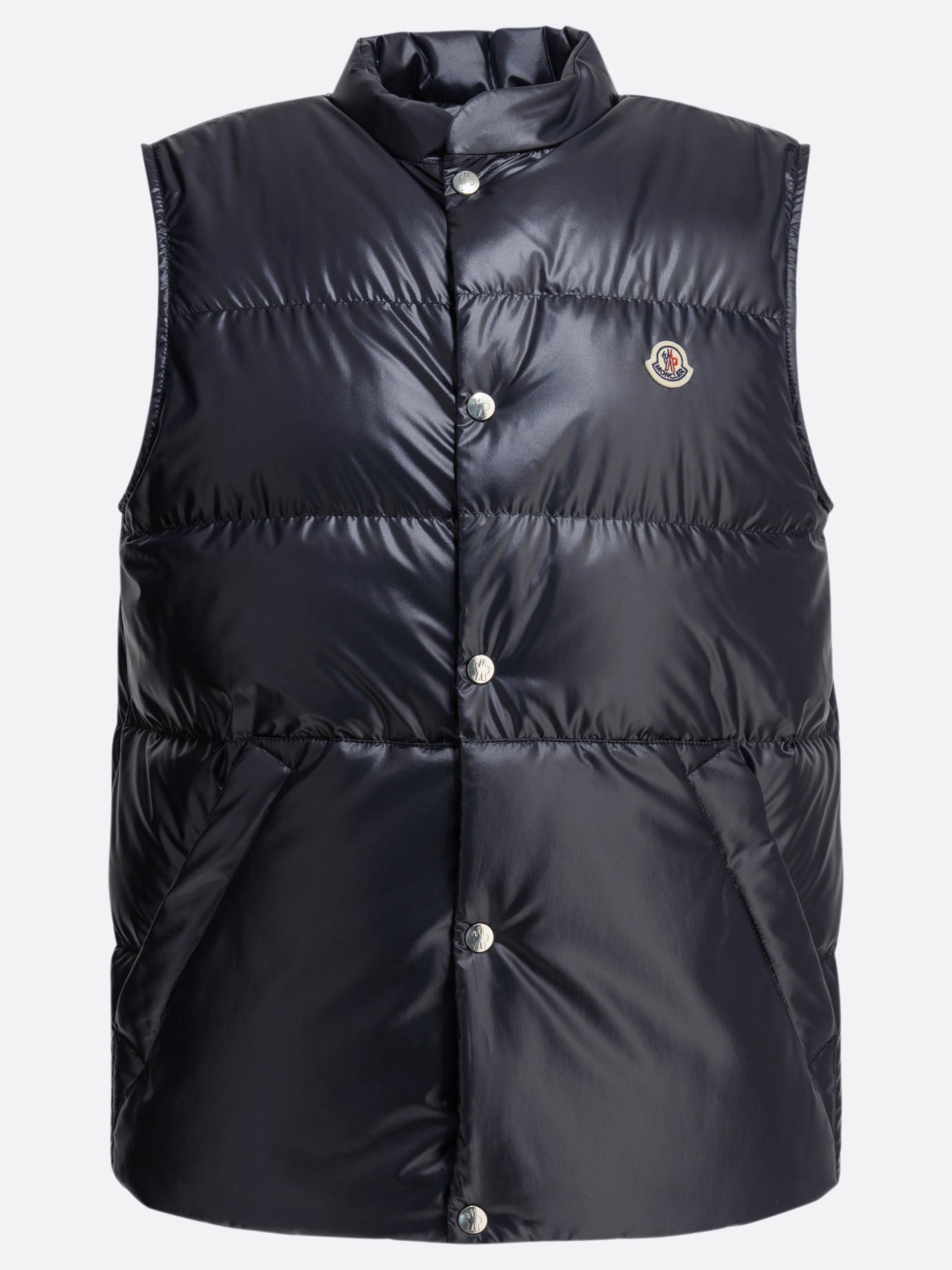 Vest jackets Logo  Blue - Moncler Men | PDP | VIETTI Online Store | thumbnail