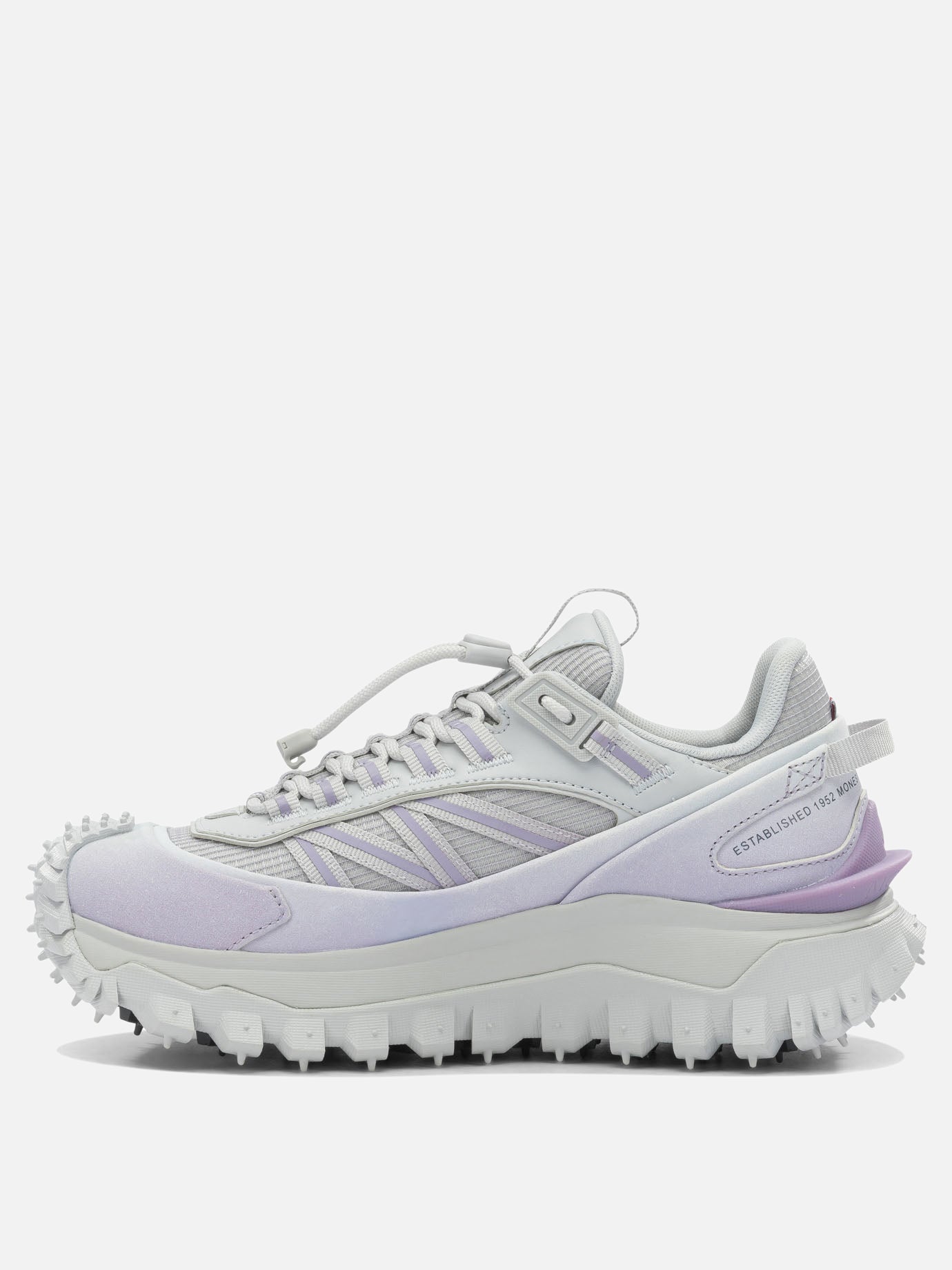 Low top sneakers 60% nylon 40% leather - 100% rubber  Purple - Moncler Women | PDP | VIETTI Online Store | thumbnail_3