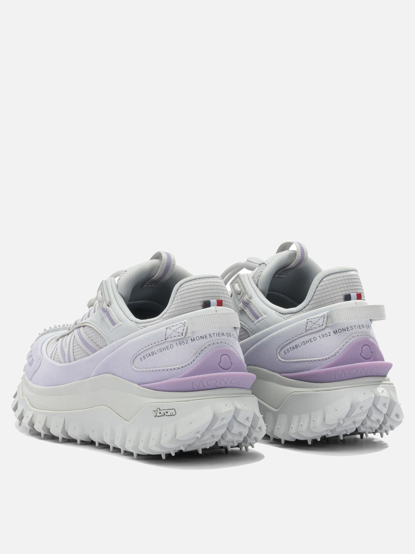 Low top sneakers 60% nylon 40% leather - 100% rubber  Purple - Moncler Women | PDP | VIETTI Online Store | thumbnail_4