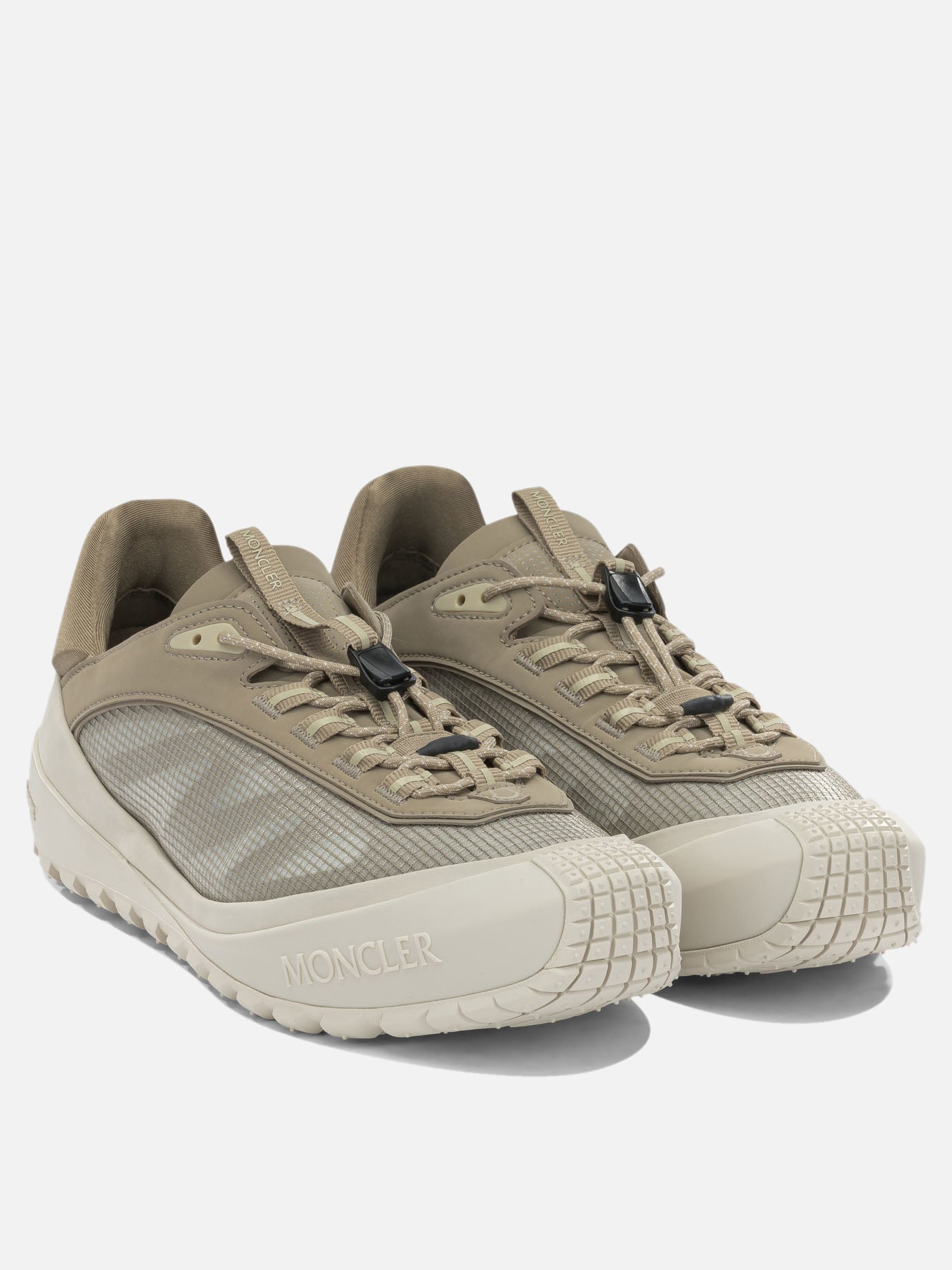 Low top sneakers 100% suede leather 100% polyester - 100% rubber  Beige - Moncler Men | PDP | VIETTI Online Store | thumbnail_2