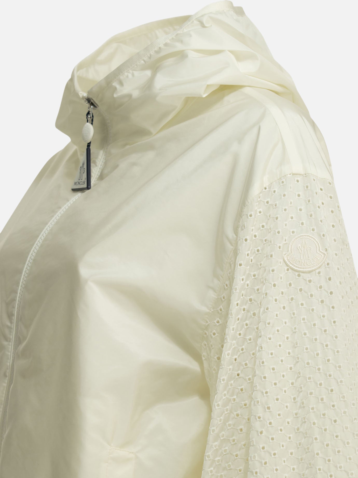 Quilted & Utility Jackets Logo  White - Moncler Women | PDP | VIETTI Online Store | thumbnail_3