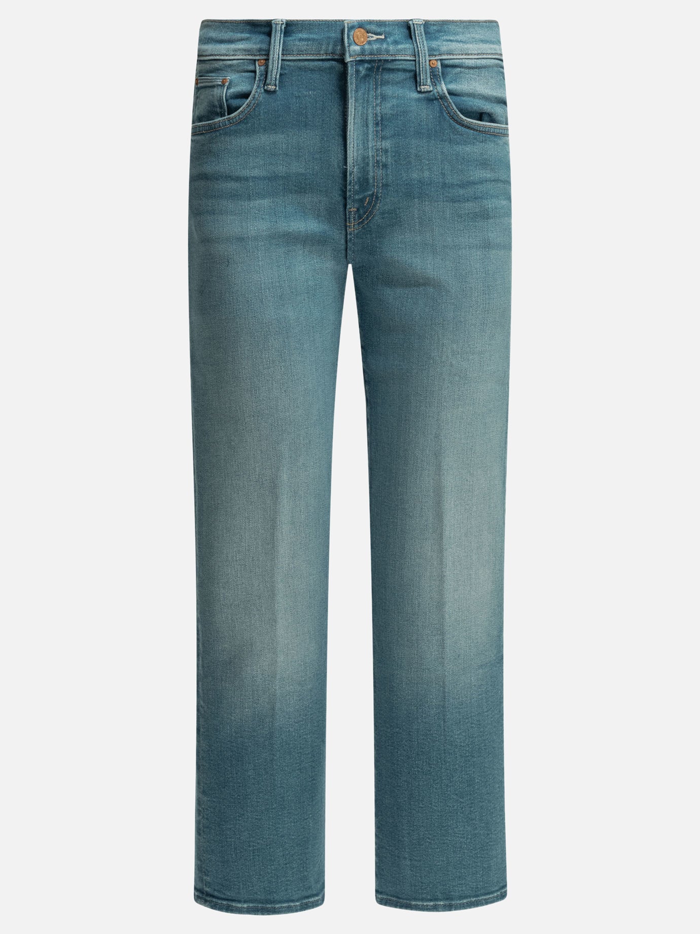 Straight-leg jeans Solid colour  Blue - MOTHER Denim Women | PDP | VIETTI Online Store | Zoom-Modal
