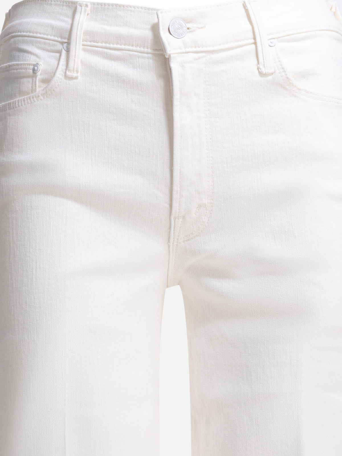 MOTHER Denim "The Twister Sneak" Jeans White - VIETTI