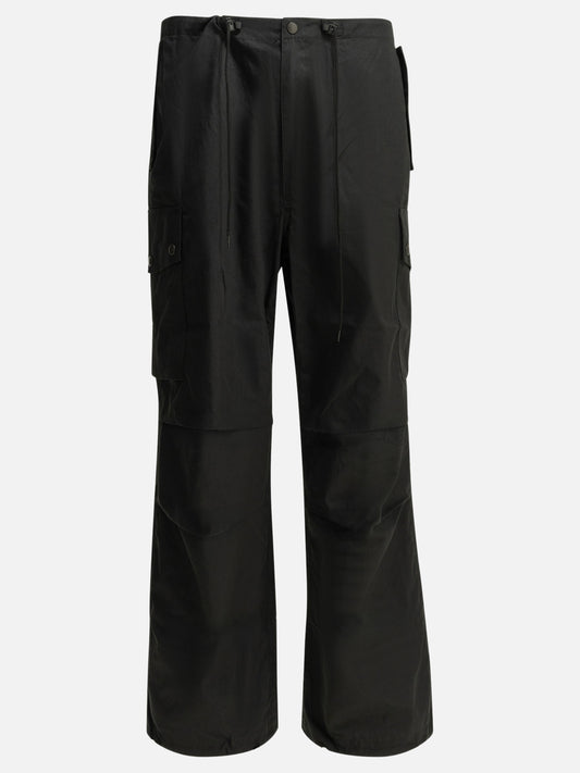 Cargo & parachute trousers Solid colour  Black - Needles Men | PLP | VIETTI Online Store 
