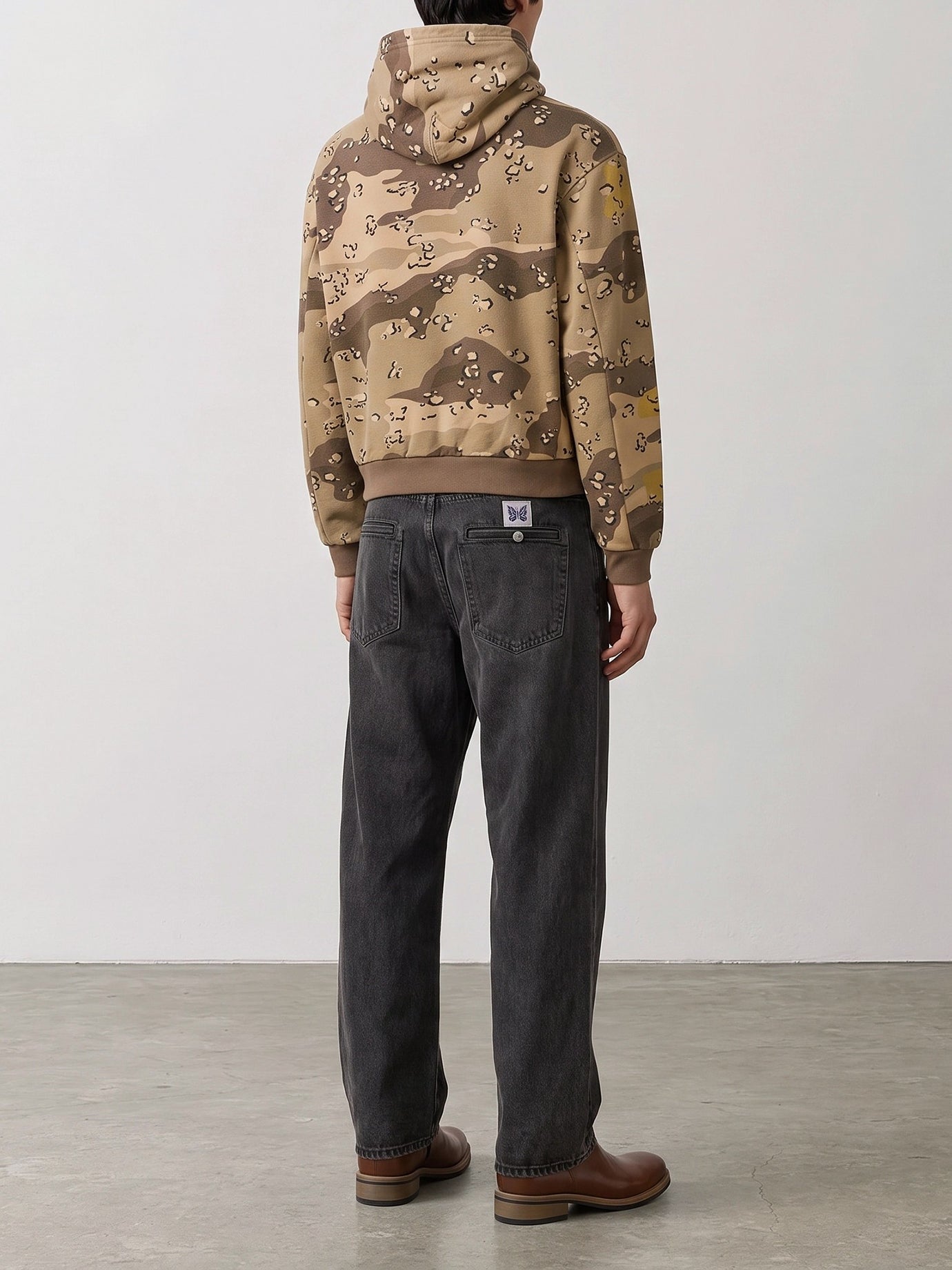 Straight-leg jeans Solid colour  Black - Needles Men | PDP | VIETTI Online Store | thumbnail_3