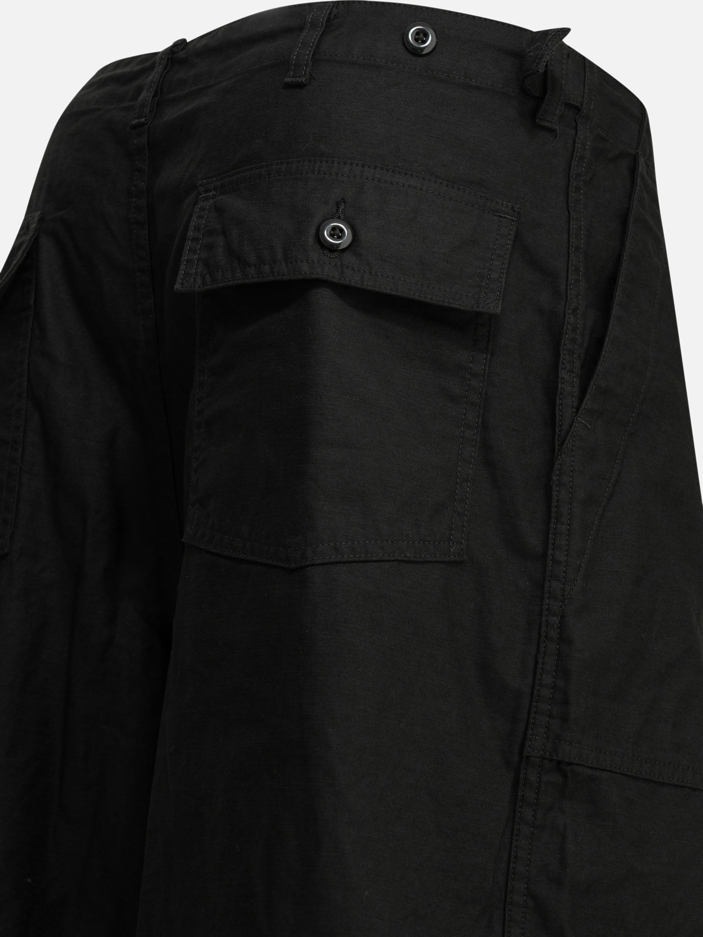 Cargo & parachute trousers Solid colour  Black - Needles Men | PDP | VIETTI Online Store | thumbnail_4