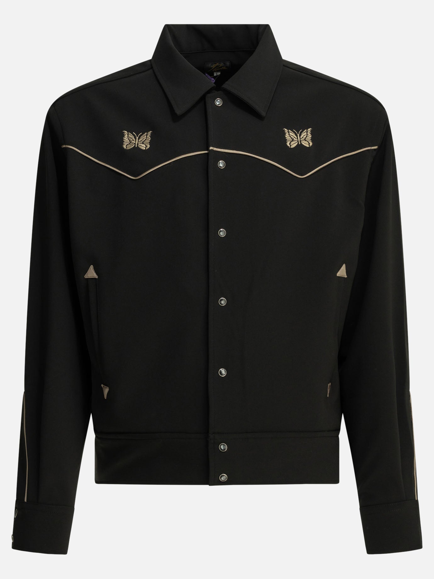 Overshirt jackets Logo  Black - Needles Men | PDP | VIETTI Online Store | thumbnail