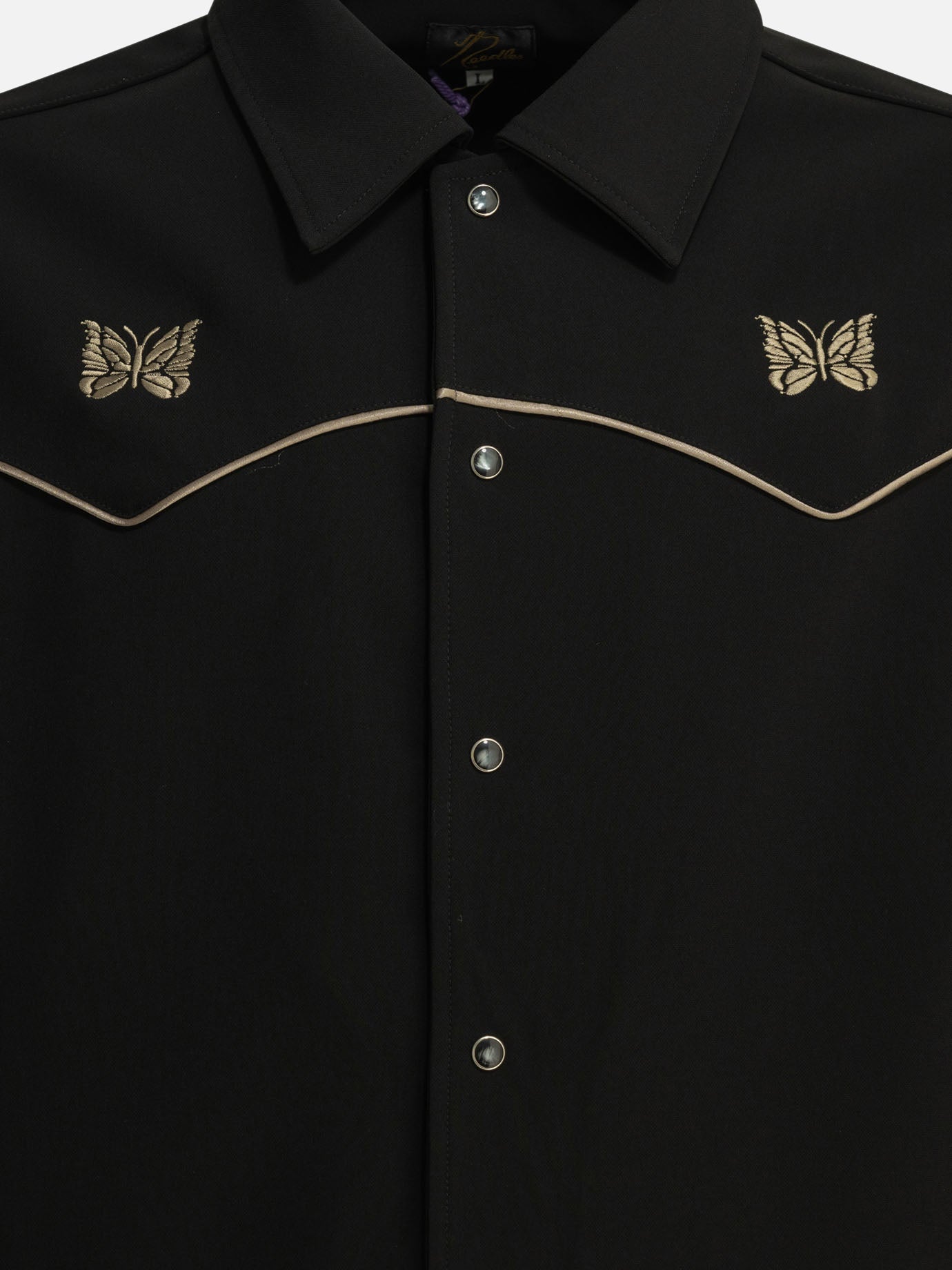 Overshirt jackets Logo  Black - Needles Men | PDP | VIETTI Online Store | Zoom-Modal_3
