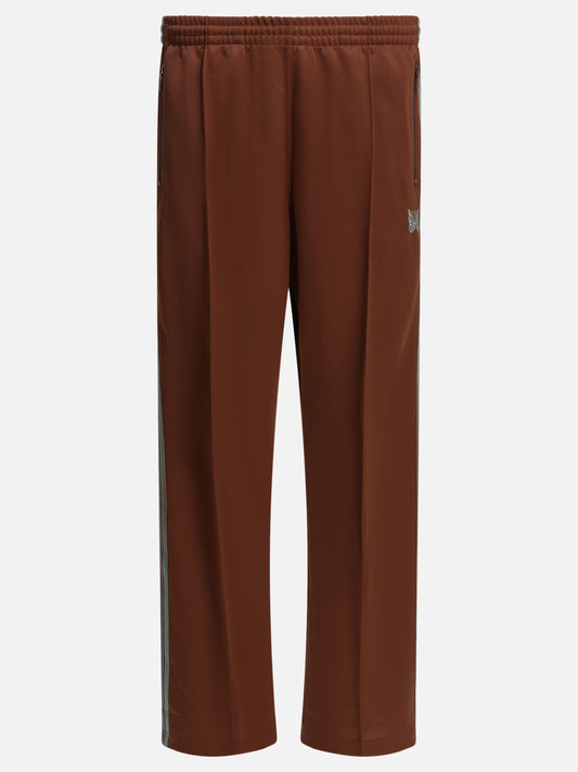 Needles Sports pants with logo Bordeaux

