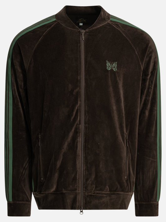 Needles "Track" zippered sweatshirt Brown

