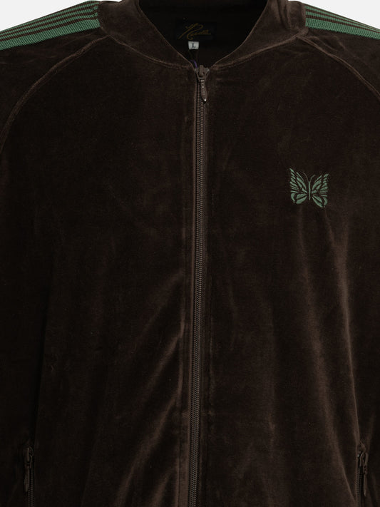 Needles "Track" zippered sweatshirt Brown

