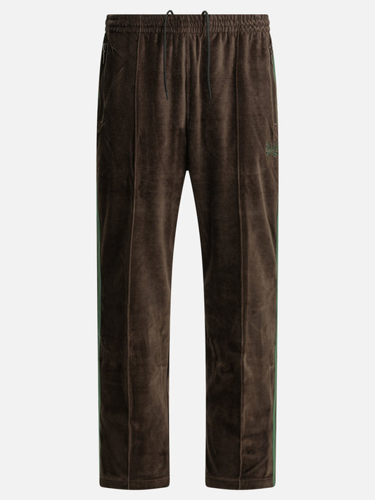 Needles Sports pants with logo Brown

